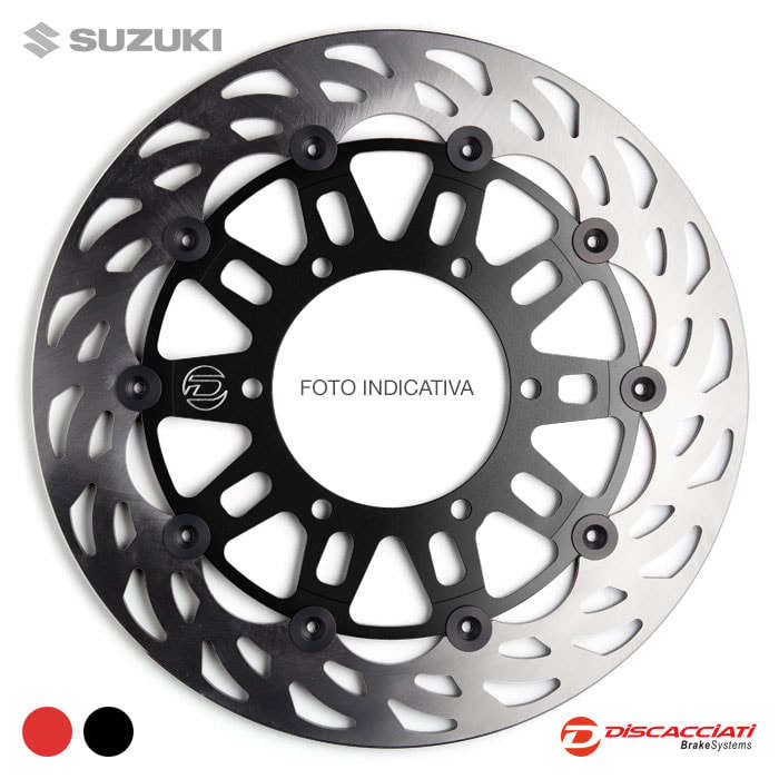 DISCACCIATI ディスカチャーティー ライトウェイト フロントフローティングディスク GSXR 750 R 1100 SUZUKI スズキ ブレーキディスクローター ブレーキ 取り付け予定車両：ABS有り / ディスクインナーカラー：アルマイトブラック｜ウェビック　店