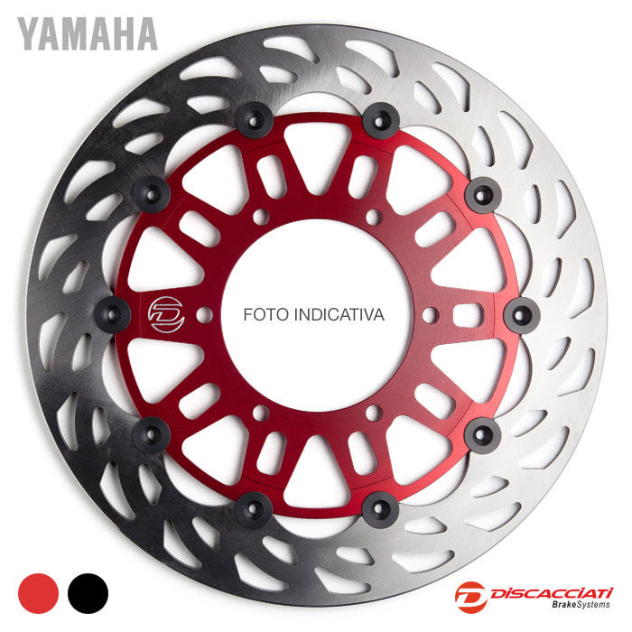 DISCACCIATI ディスカチャーティー ライトウェイト フロントフローティングディスク MT 07 700 Moto Cage SP TRACER GT XSR XTZ Tenere YAMAHA ヤマハ ブレーキディスクローター ブレーキ 取り付け予定車両：ABS無し / ディスクインナーカラー：アルマイトレッド