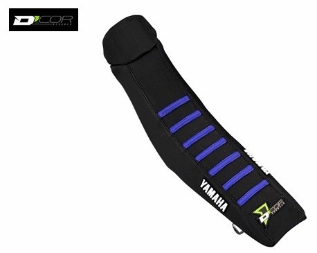 D’COR ディコール リブ付きシートカバー YZF250 YZF450 YAMAHA ヤマハ シートカバー シート関連 外装 カラー：ブラック(ブルーリブ付き)