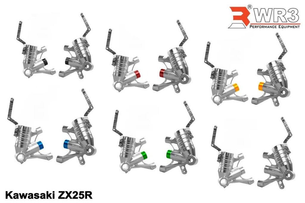 WR3ダブルアールスリーFrontForkBottomCase入数:2pcs.(LeftandRight)/カラー:BlackBody/RedCoverZX-25RKAWASAKIカワサキ