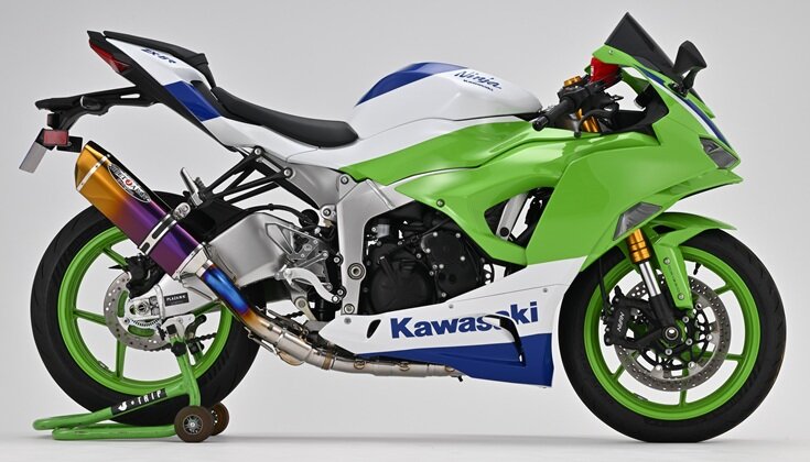 BEET ビート NASSERT Evolution TypeII フルエキゾーストマフラー Ninja ZX-6R KAWASAKI カワサキ マフラー サイレンサーカラー：パープルゴールドチタン