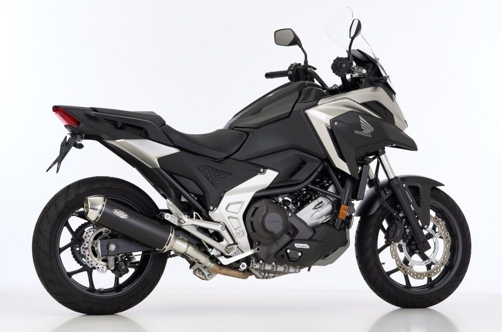 SHARK シャーク DSX-5 スリップオンマフラー NC750S NC750X HONDA ホンダ マフラー 素材：アルミ合金／エンドキャップ ポリッシュステンレス（カラー：ブラック)