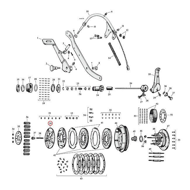 SAMWEL サムウェル リリースディスク クラッチ【RELEASE DISC CLUTCH】 41-73 45SVNU HARLEY-DAVIDSON ハーレーダビッドソン その他クラッチオプション・補修部品 駆動系｜ウェビック　店