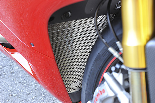 AELLA アエラ ラジエタープロテクター上下セット 1199 PANIGALE R S 1299 959 V2 Superleggera DUCATI ドゥカティ ラジエーターコアガード・オイルクーラーコアガード 冷却関連 エンジン カラー：ステンレス地肌