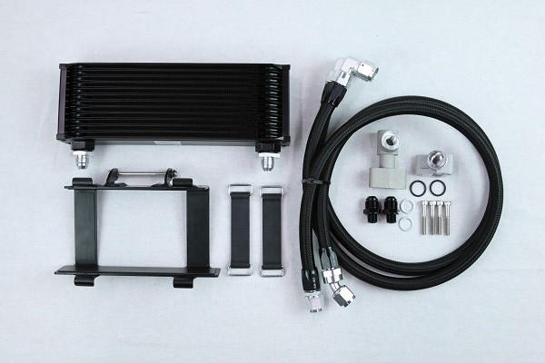 SPEED SHOP ITO スピードショップイトウ Z用上内回し6インチオイルクーラーキット Z系 KAWASAKI カワサキ オイルクーラー 冷却関連 エンジン タイプ:10段 / カラー:ブラック(コア)/シルバーアルマイト(ステー)|ウェビック 店