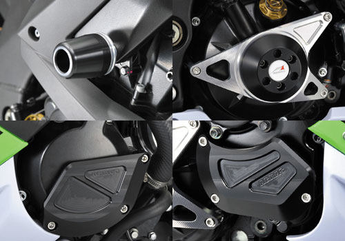 AGRAS アグラス レーシングスライダー ZX-10R KAWASAKI カワサキ エンジンスライダー・フレームスライダー フレーム ジュラコンカラー:ホワイト (ロゴ有)|ウェビック 店