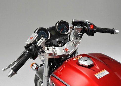 AGRAS アグラス トップ&ステムセット セパレートハンドル 専用ブレーキホース付 CB1100 HONDA ホンダ トリプルツリー・ステム・アンダーブラケット ハンドル
