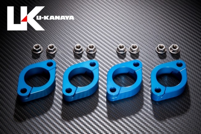 U-KANAYA ユーカナヤ アルミ削り出しエキゾーストフランジ [ZRX400/II専用] ZRX400II ZRX400 KAWASAKI カワサキ マフラーフランジ マフラー