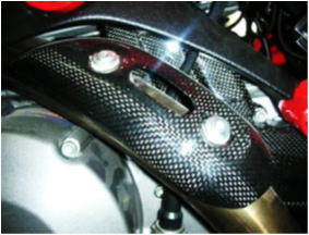CARBONVANI カーボンバーニ エキゾーストパイプガード MONSTER1100 MONSTER796 [モンスター] MONSTER696 DUCATI ドゥカティ マフラーガード・ヒートガード マフラー