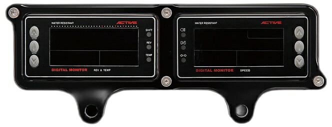 WOODSTOCK ウッドストック オプションメーター用汎用パネル アクティブ デジタルモニター Ver.3 (スピード/レブ/テンプ)用 メーターステー メーター・インジケーター関係 電装系