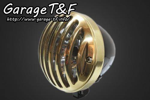 Garage T&F ガレージ 4.5インチバードゲージヘッドライト ヘッドライト 灯火類 電装系 バードゲージカバー素材：真鍮製 / ヘッドライト素材：スチール製ブラック仕上