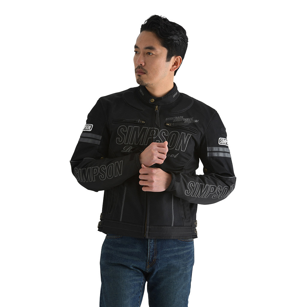 SIMPSON シンプソン NSM-2201 Riders Mesh Jacket［ライダース メッシュ ジャケット］ メッシュジャケット ジャケット アパレル