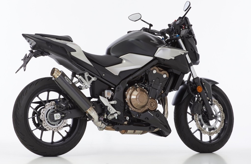 SHARK シャーク SRC 4 slip on exhaust (2-1) スリップオンマフラー CB500F CBR500R HONDA ホンダ マフラー material：carbon