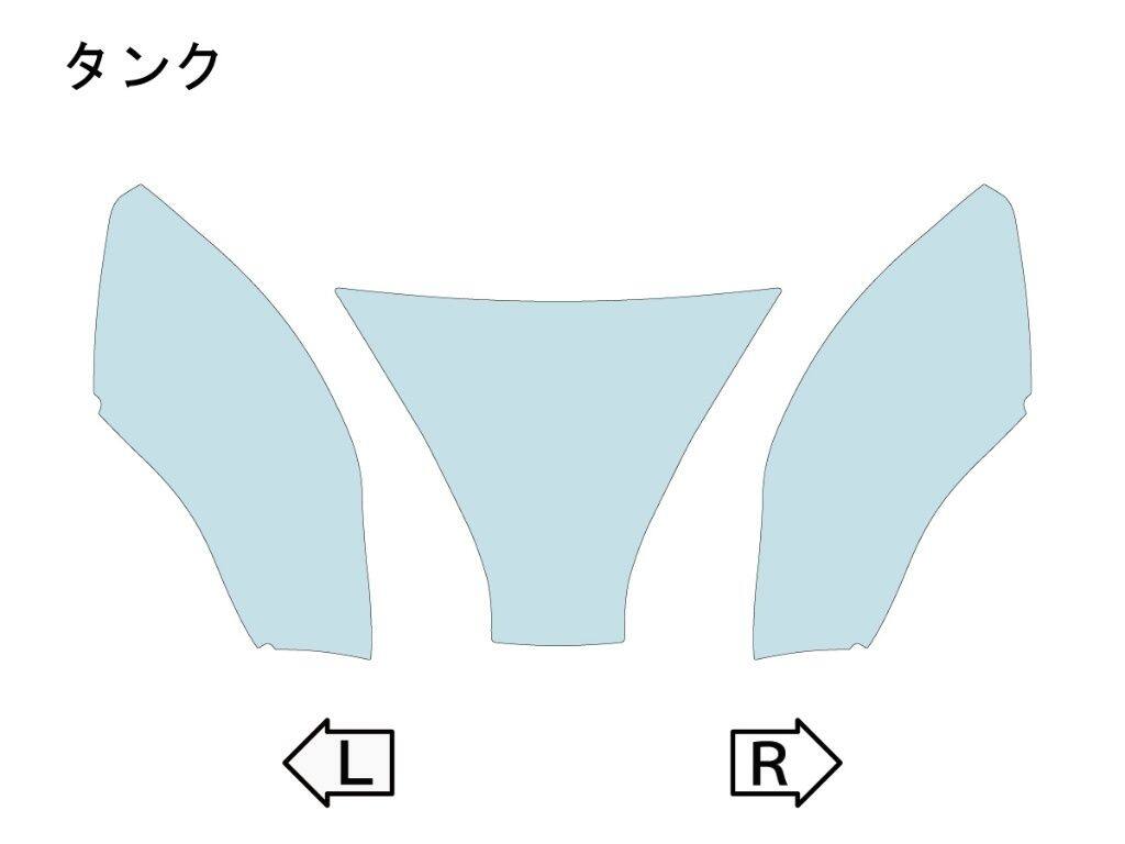 ECHELON エシュロン タンク【QUATECT】 YZF-R1 YAMAHA ヤマハ プロテクションフィルム・保護フィルム 外装