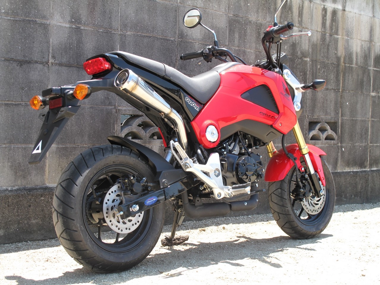 HOT LAP ホットラップ 212シングルタイプ スリップオンマフラー GROM [グロム] MSX125 HONDA ホンダ マフラー