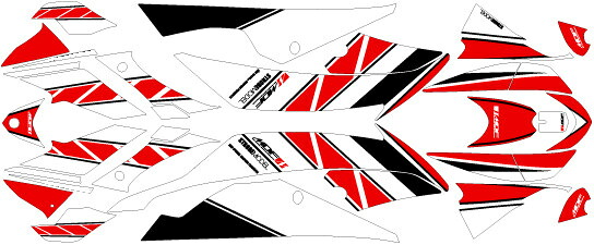 MDF エムディーエフ 車種別グラフィックデカールキット YZF R6 ストロボ YZF-R6 YAMAHA ヤマハ グラフィックキット 外装 ■コンプリートデカール（フルセット）
