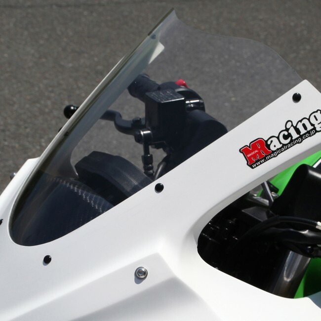 Magical Racing マジカルレーシング カウル専用スクリーン ニンジャ250 KAWASAKI カワサキ スクリーン 外装 MagiVeilセラミックコーティング:なし|ウェビック 店