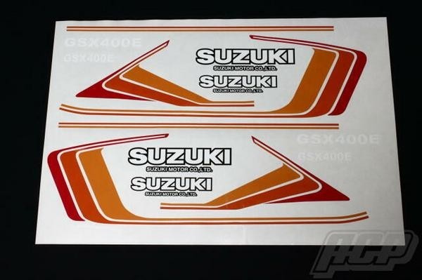 ACP エーシーピー 純正タイプ ラインステッカーセット GSX400 E ザリ SUZUKI スズキ ステッカー・デカール 外装|ウェビック 店