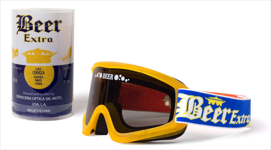 EKS Brand イーケーエスブランド 『PREMIUM BEER』ゴーグル オフロードゴーグル アパレル タイプ：CERVEZA(フレームカラー：ビール／レンズカラー：ライトスモーク)