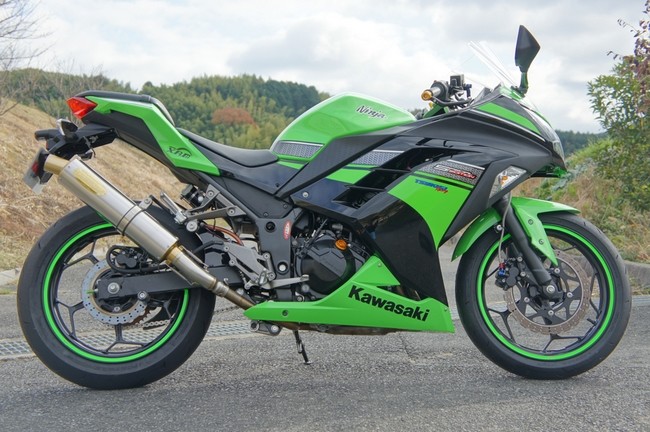 月木レーシング ツキギレーシング TR エキゾーストシステム スリップオン マフラー NINJA250 [ニンジャ250] KAWASAKI カワサキ スリップオンマフラー