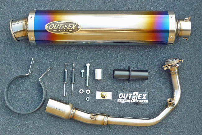 OUTEX アウテックス OUTEX.R-STG-CATALYZE フルエキゾーストマフラー TIGRA125 PGO マフラー