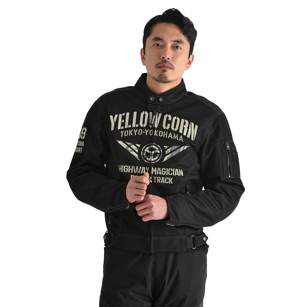 楽天市場】イエローコーン YB-3102 メッシュジャケット ブラック