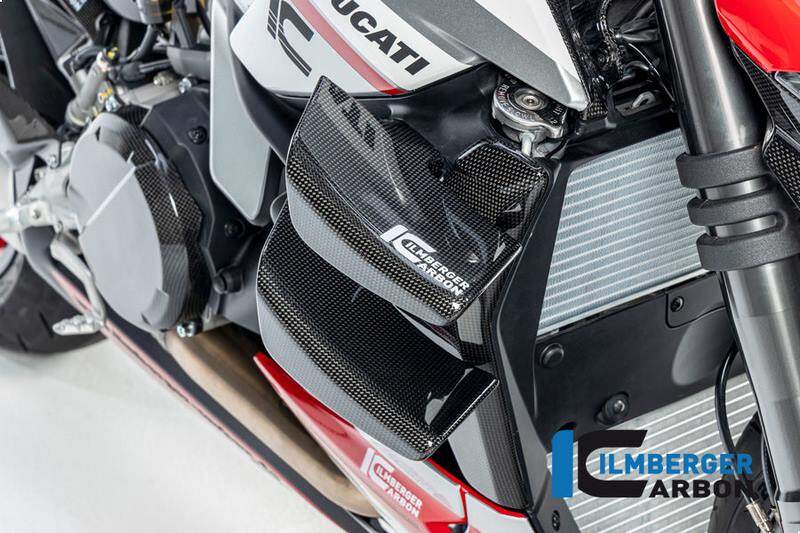 ILMBERGER イルムバーガー ラジエーターカバー 右 グロス STREETFIGHTER V2 DUCATI ドゥカティ ラジエーター 冷却関連 エンジン