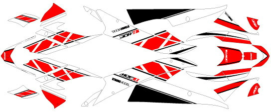MDF エムディーエフ 車種別グラフィックデカールキット 06-07YZF-R6 ストロボ YZF-R6 YAMAHA ヤマハ グラフィックキット 外装 ■コンプリートデカール（フルセット）