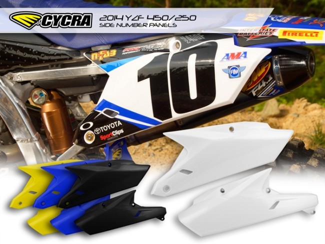 CYCRA サイクラ サイドナンバーパネル YZ450 F 14-16 YZ250 YAMAHA ヤマハ サイドカウル・サイドカバー カウル関連 外装 カラー:ゴールド (ヤマハイエロー)|ウェビック 店