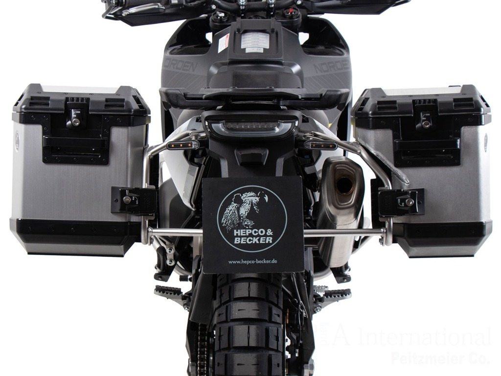 HEPCO&BECKER ヘプコ&ベッカー サイドケースホルダー+Xplorer(Cutout)セット Norden 901 Expedition HUSQVARNA ハスクバーナ パニアケース 車体用バッグ・ケース|ウェビック 店