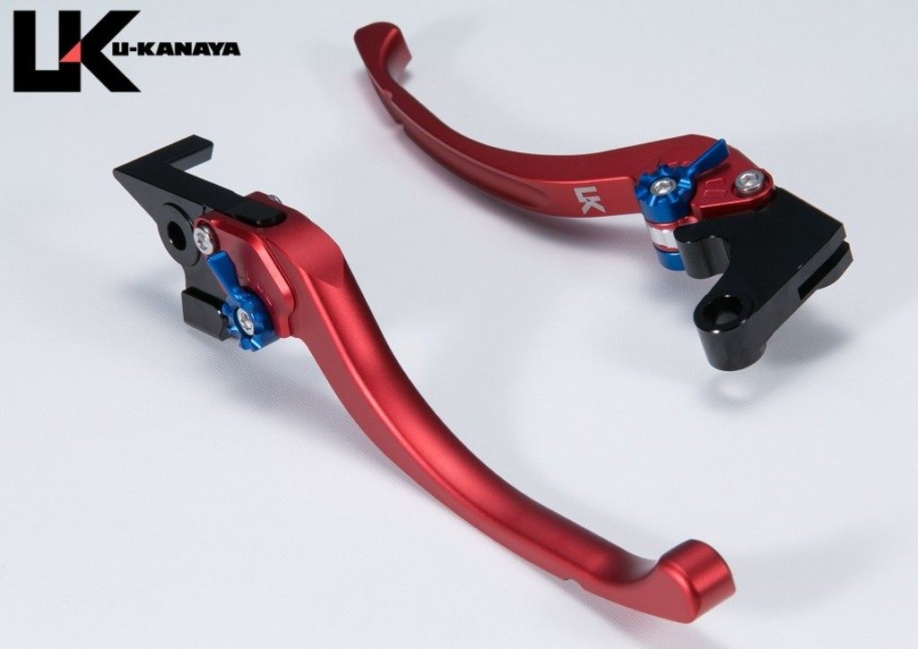U-KANAYA ユーカナヤ ツーリングタイプ アルミビレットレバーセット マットカラー CBR400R 400X HONDA ホンダ ブレーキ・クラッチレバーセット ハンドル周辺パーツ ハンドル レバーカラー：マットレッド / アジャスターカラー：マットレッド