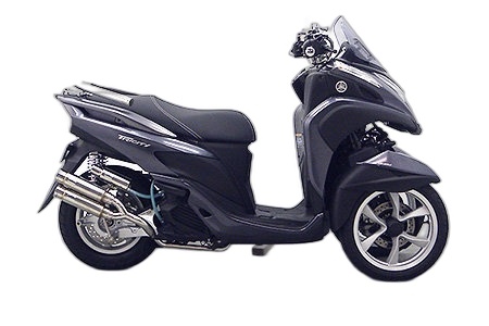 WirusWin ウイルズウィン アトミックツインマフラー バズーカータイプ トリシティ125 YAMAHA ヤマハ フルエキゾーストマフラー マフラー