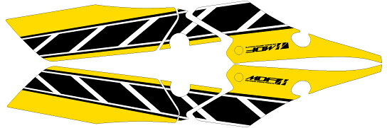 MDF エムディーエフ 車種別グラフィックデカールキット FZ1 FAZER ストロボ YAMAHA ヤマハ グラフィックキット 外装 フロントサイド部分、左右セット 7,841円