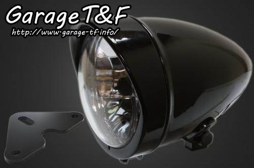 Garage T&F ガレージ 4.5インチロケットライト＆ライトステーキット タイプF グラストラッカー SUZUKI スズキ ヘッドライト 灯火類 電装系