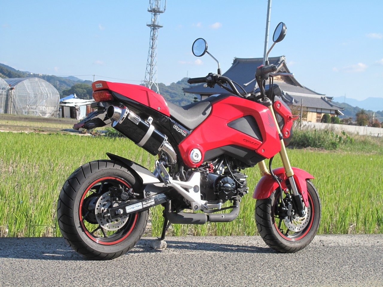 楽天市場】HOT LAP ホットラップ ダウンマフラー GROM HONDA ホンダ