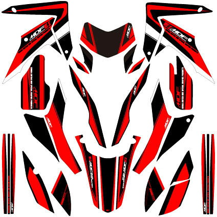 MDF エムディーエフ CRF250Mアタッカ CRF250L HONDA ホンダ グラフィックキット 外装 ■コンプリートデカール(フルセット)|ウェビック 店