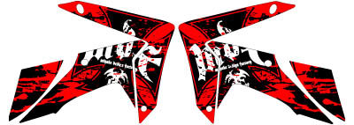 MDF エムディーエフ CRF250Mブラッディ CRF250L HONDA ホンダ グラフィックキット 外装 シュラウド部分、左右セット