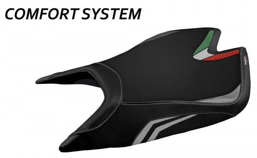Tappezzeria Italia タッペッツェリア イタリア 純正シート用カバー LEON SPECIAL COLOR RSV4 FACTORY APRILIA アプリリア シートカバー シート関連 外装 張替え:あり / カラー:シルバー|ウェビック 店