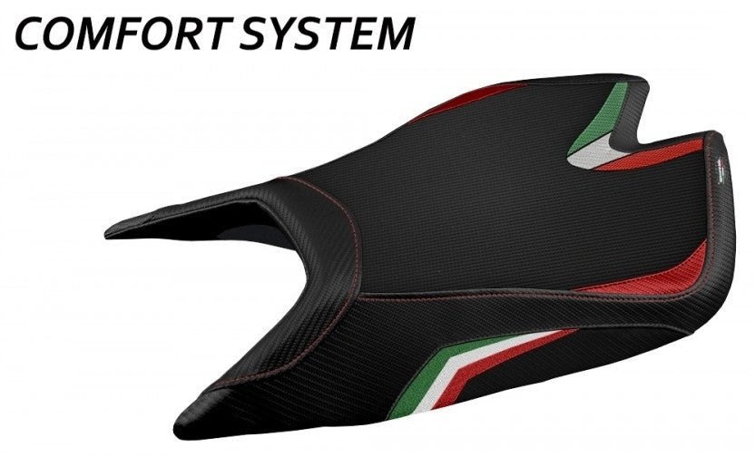 Tappezzeria Italia タッペッツェリア イタリア 純正シート用カバー LEON SPECIAL COLOR RSV4 FACTORY APRILIA アプリリア シートカバー シート関連 外装 張替え：なし / カラー：レッド／ホワイト／グリーン