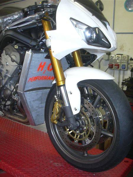 H2O Performance エイチツーオーパフォーマンス レーシングラジエターキット DAYTONA675 [デイトナ] TRIUMPH トライアンフ ラジエーター 冷却関連 エンジン｜ウェビック　店