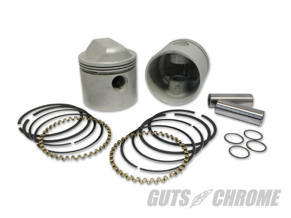 GUTS CHROME ガッツクローム .040サイズ　ピストン&リングセット 1340ccモデル HARLEY-DAVIDSON ハーレーダビッドソン ピストン エンジンパーツ エンジン｜ウェビック　店