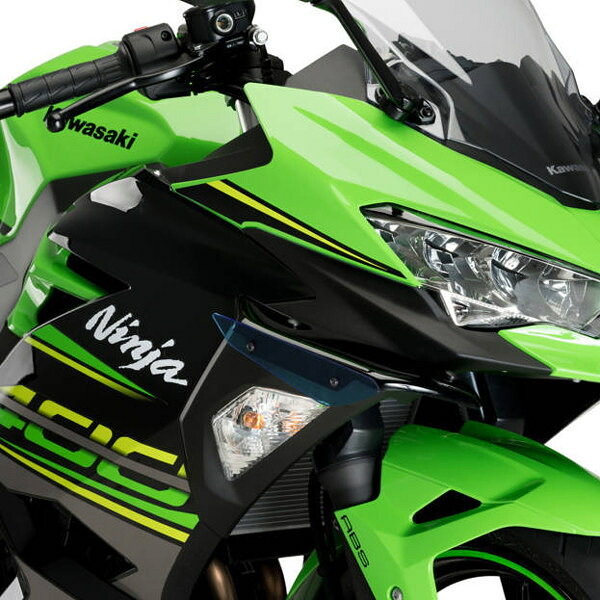 Puig プーチ サイドダウンフォーススポイラー ニンジャ 400 KAWASAKI カワサキ サイドカウル・サイドカバー カウル関連 外装｜ウェビック　店
