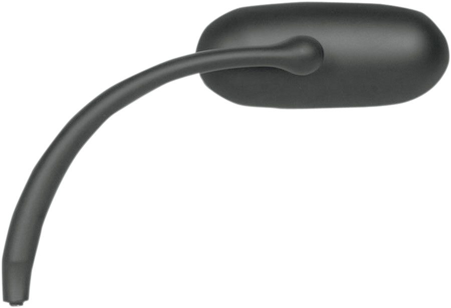 RUSS WERNIMONT DESIGNS ロスワーニモントデザイン ミラー オーバル 左側 ブラック ロング 【MIRROR OVAL LH BLK LONG [0640-0586]】 ハンドル｜ウェビック　店