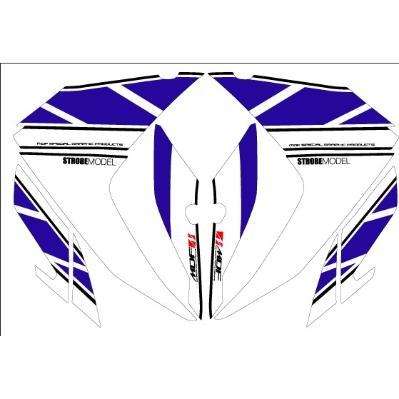 MDF エムディーエフ 車種別グラフィックデカールキット　YZF-R3/R25 YZF-R3 YZF-R25 YAMAHA ヤマハ グラフィックキット 外装 フロントサイド部分、左右セット