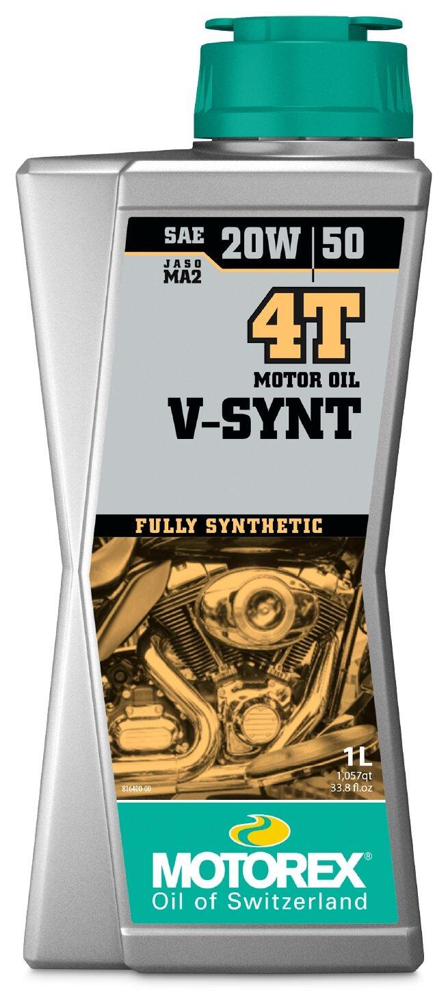 MOTOREX モトレックス V-SYNT 4T 【20W-50】【4サイクルオイル】【1L】 4サイクルオイル オイル