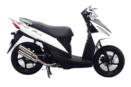 WirusWin ウイルズウィン アトミックツインマフラー バズーカータイプ アドレス110 SUZUKI スズキ フルエキゾーストマフラー マフラー｜ウェビック　店