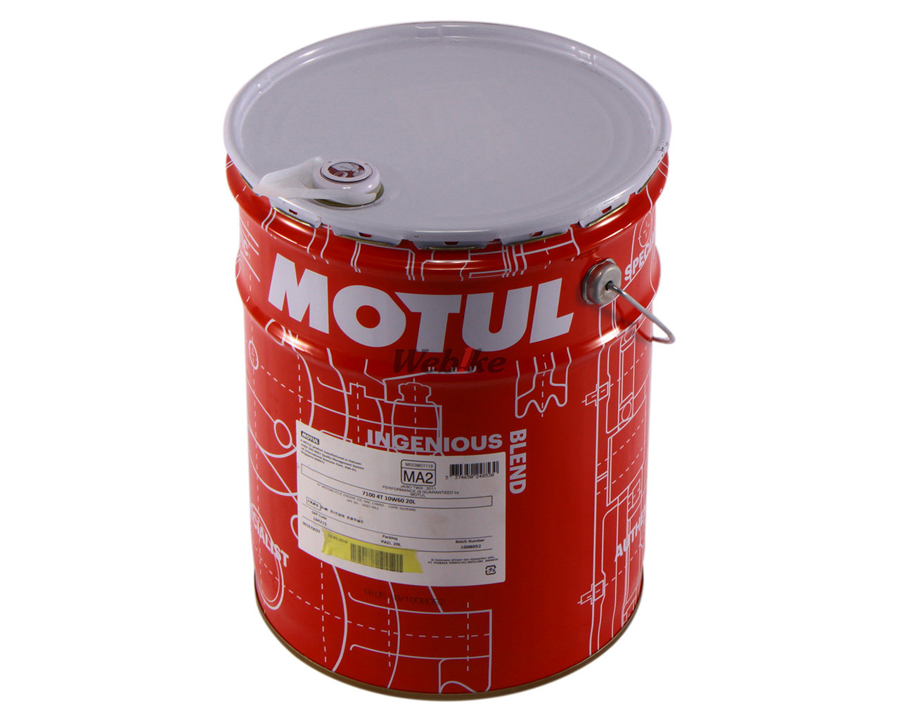 全国送料無料 20Lペール MOTUL 7100 10W-60 モチュール-