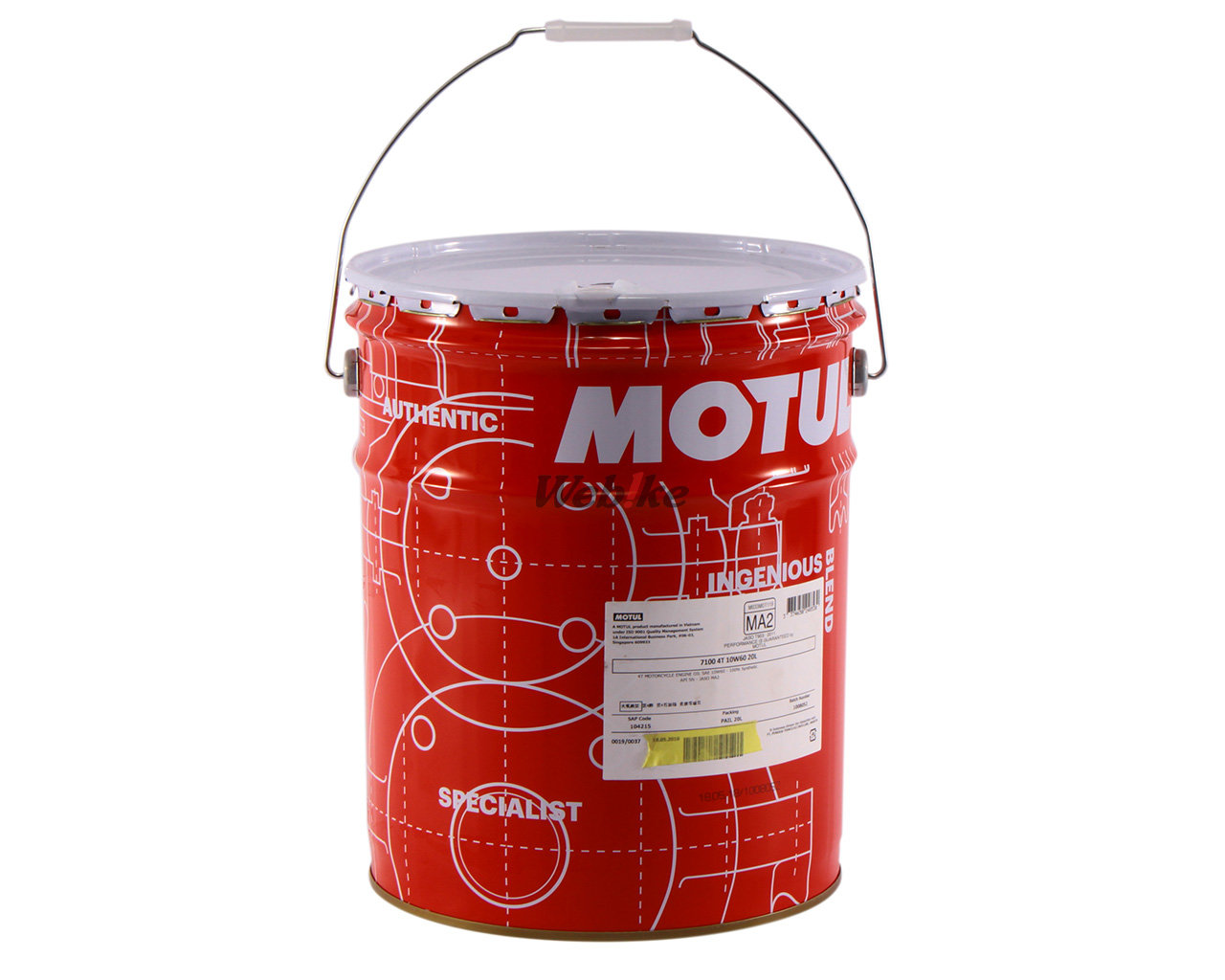 再入荷 全国送料無料 20Lペール MOTUL 7100 10W-60 モチュール