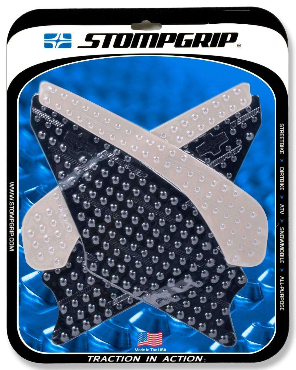 STOMPGRIP ストンプグリップ トラクションパッド ストリートバイクキット【VOLCANO】 NINJA250R KAWASAKI カワサキ ニーグリップパッド タンク関連 外装｜ウェビック　店