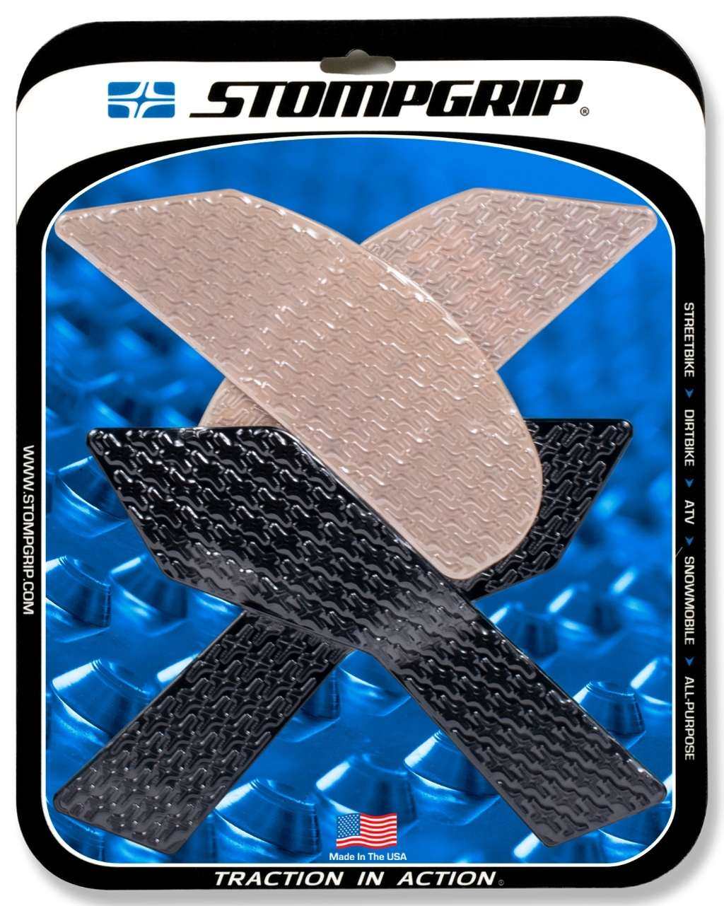 STOMPGRIP ストンプグリップ トラクションパッド ストリートバイクキット【ICON】 Z900 KAWASAKI カワサキ ニーグリップパッド タンク関連 外装｜ウェビック　店
